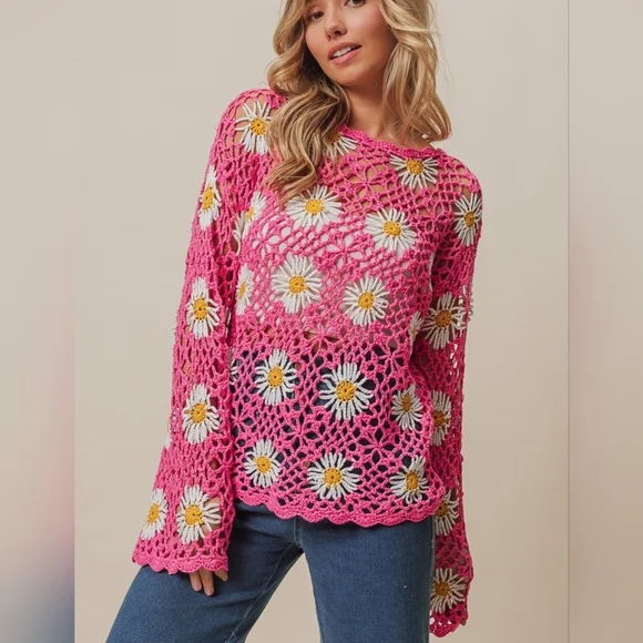 Petal Crochet Cover-Up - Picture 3 of 6